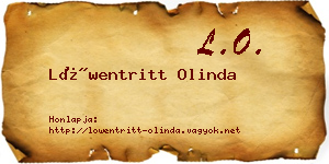 Löwentritt Olinda névjegykártya